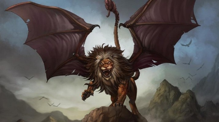 lion with scorpion tail manticore pictures