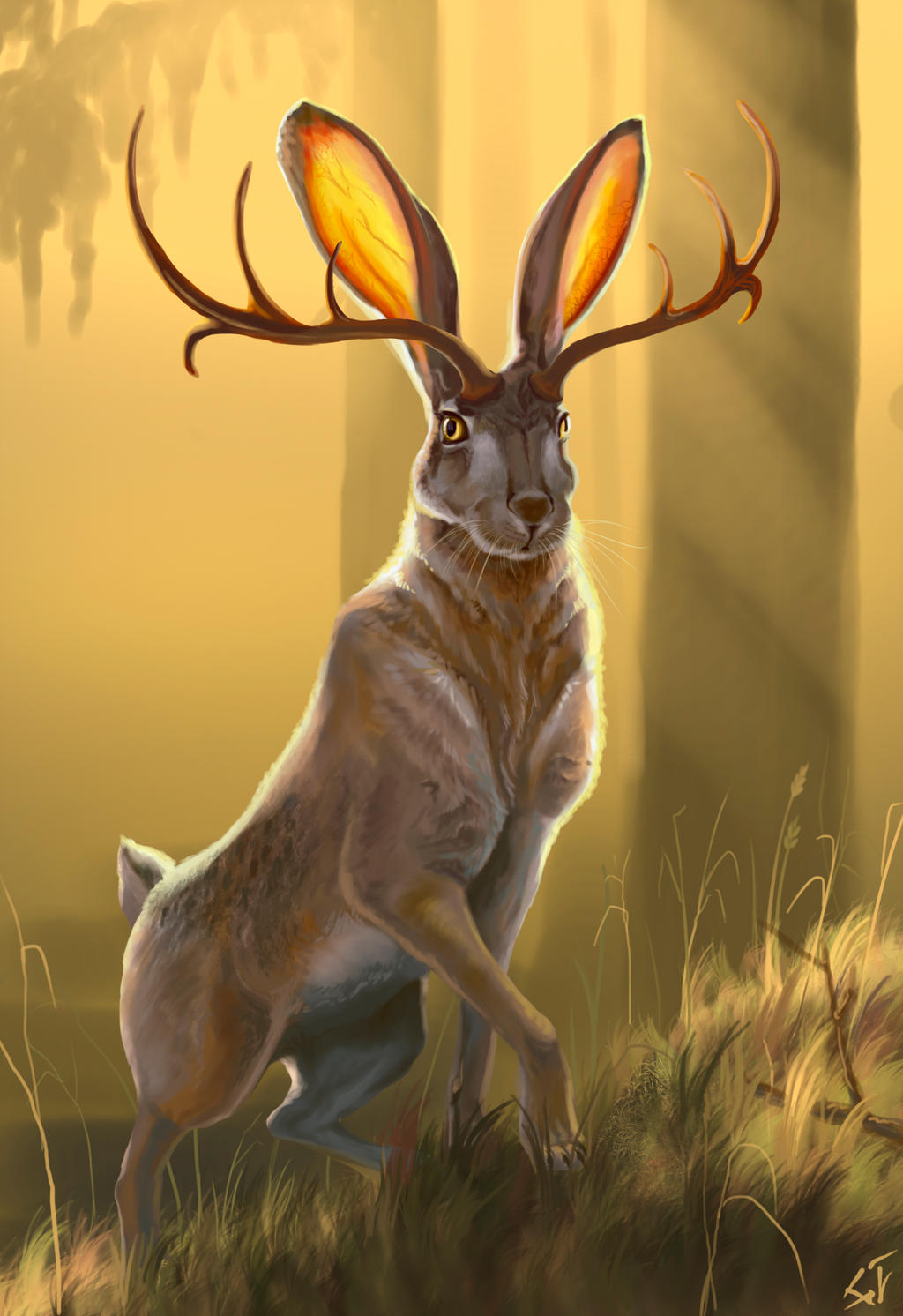 Jackalope The Rabbit With Horns Antlers Are Jackalopes Real Mythologian